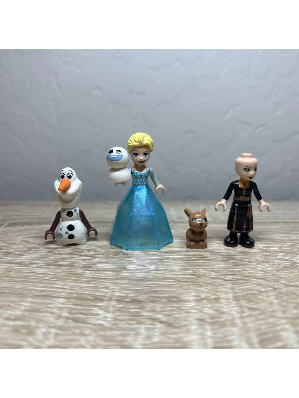 LEGO Disney Frozen Mini Doll Figure Lot Elsa Olaf Anna Snowgie Reindeer Minifigs